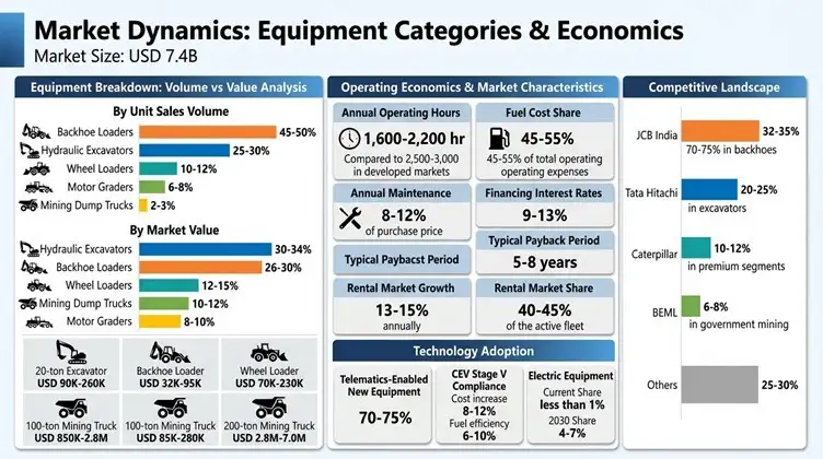 indian earthmoving and mining machinery market