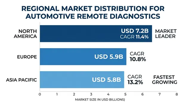 Global Automotive Remote Diagnostics Market Regional Insights
